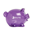 Translucent Purple Small Piggy Bank